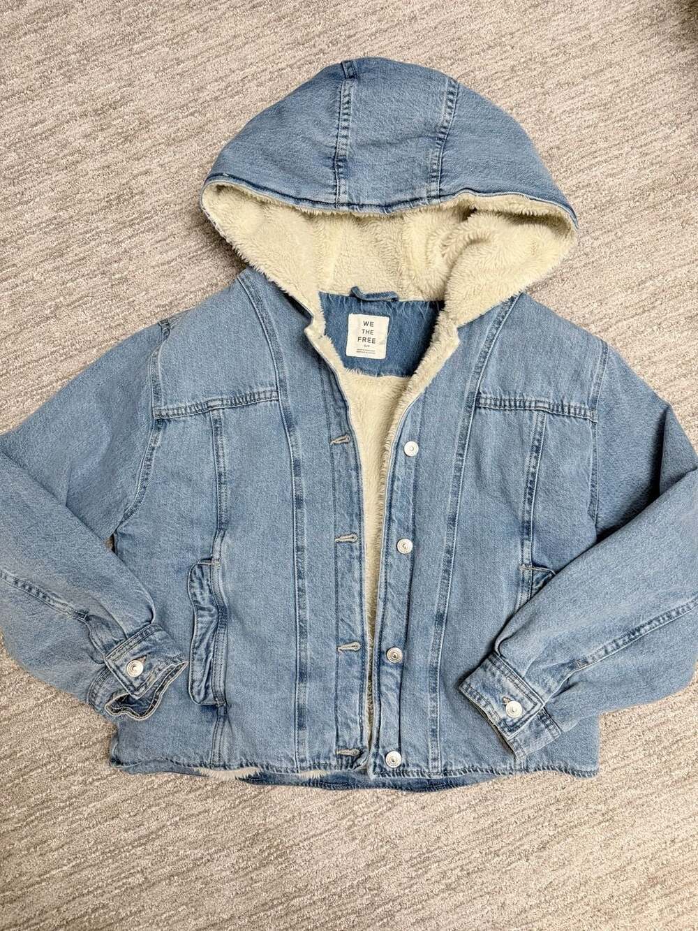 We The Free Asher Cozy Denim Jacket